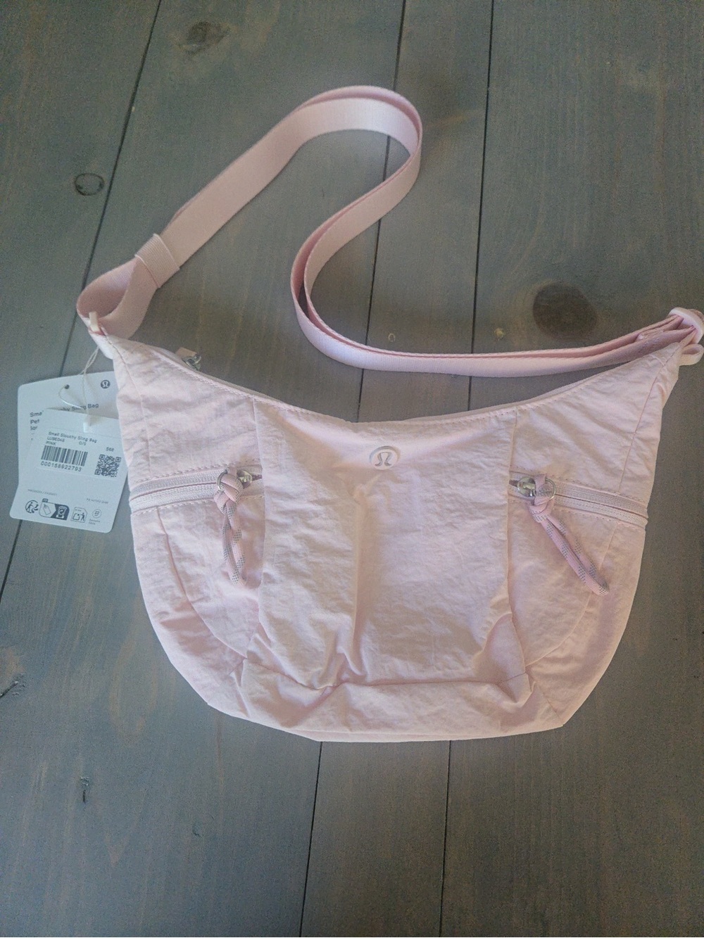 lululemon athletica pink Crossbody Hobo Bag slouchy 3L nwt purse sling small - Picture 2 of 2